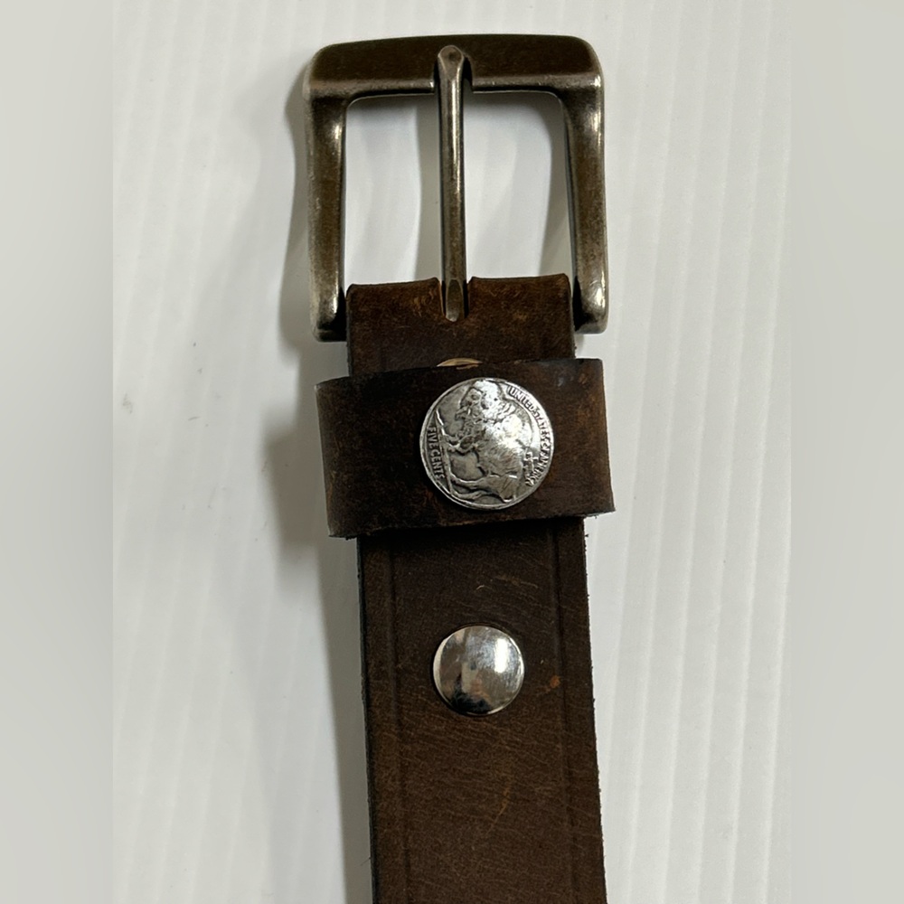 Over Under Clothing The American Heritage Bison Belt Brown Leather